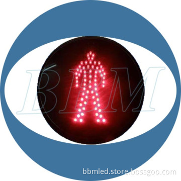 8inch Outdoor Waterproof Pedestrian LED Traffic Light with Red Man